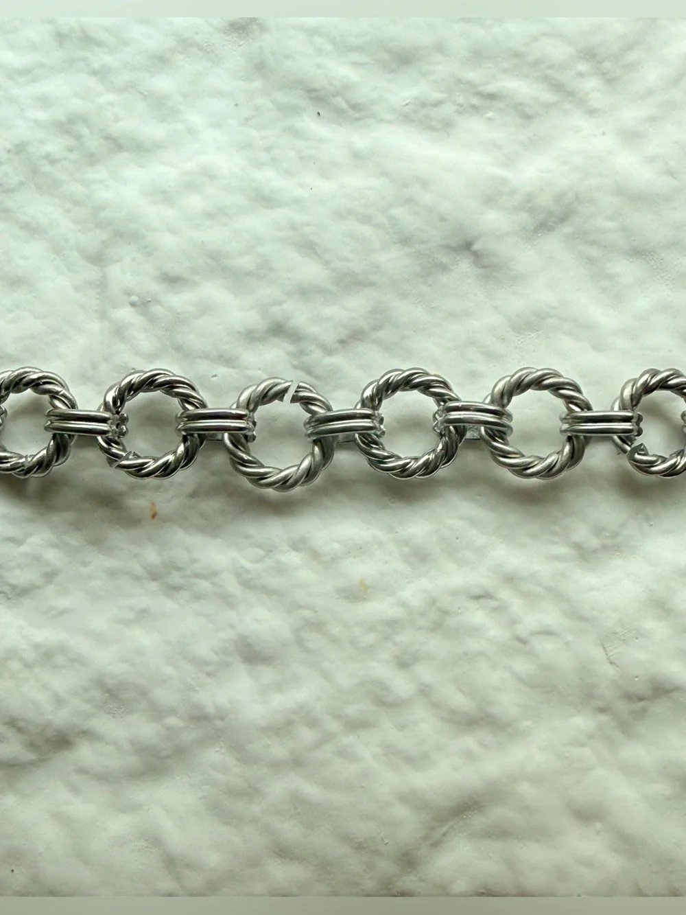 Twisted Link Stainless Steel Chain Bracelet - Women Jewelry